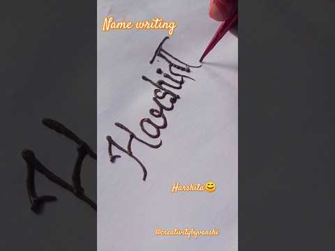 Name writing🌸#youtubeshorts#shortsfeed#ytshortsindia#ytshorts#nameswriting#shorts#easydrawingideas