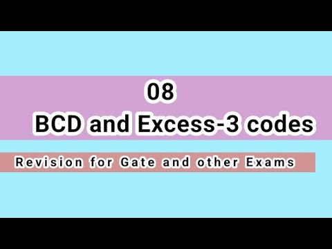 08 BCD and Excess-3 codes #gate #digitalelectronics
