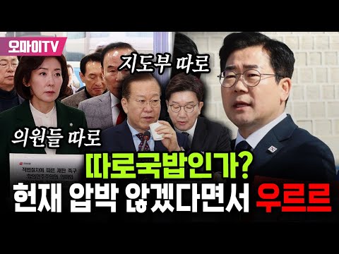 헌재 압박 않겠다면서 헌재 앞으로 우르르 몰려간 국힘..."지도부 따로, 의원들 따로? 따로국밥인가"