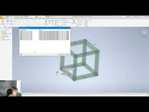 The simplest welded structure made of profiles in Autodesk Inventor
