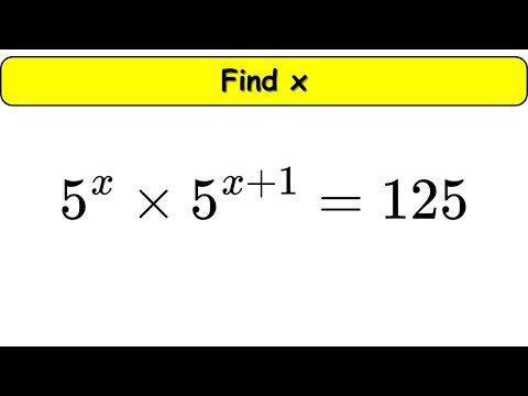 Solve Exponents | Find the Value of x | Easy Math Puzzle