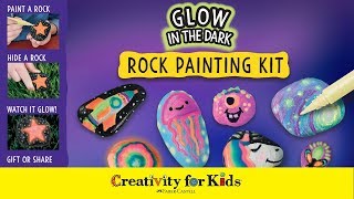 Glow In The Dark Painted Rocks | Rock Painting | Creativity for Kids