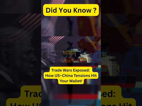 Trade Wars Exposed: How US–China Tensions Hit Your Wallet! #uschinatrade #trendingshorts  #tradewar