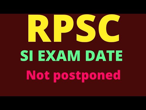 RPSC exam date 2021||shivraj sir technical