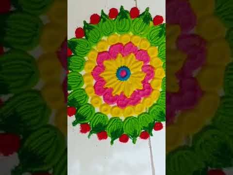 Beautiful Rangoli ✨ #rangoli #trending #viral #trendingshorts #viralshorts #like #youtubeshort #3d