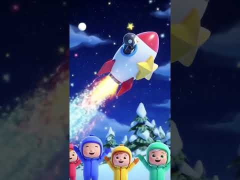 Penguin Flies in a Star Shaped Rocket! 🚀⭐🐧 #Shorts