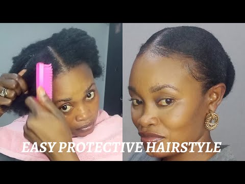 EASY PROTECTIVE HAIRSTYLE FOR NATURAL HAIR // NATURAL HAIRSTYLE