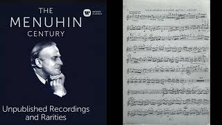 Leclair Violin Concerto Op. 7 No. 1 and 5 with maestro Yehudi Menuhin’s handwritten instruction…