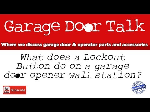 Garage Door Opener Wall Station Lockout Button
