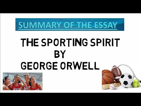 THE SPORTING SPIRIT BY GEORGE ORWELL [#bcom]