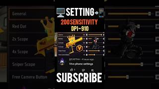 Free Fire Ob48 Update 8gb Ram Sensitivity Setting ⚙️| 200 Sensitivity Best Setting 2025 In Free Fire