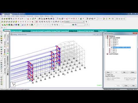 Day 48 STAAD Pro Tutorials   Wind Load Analysis of a G 4 Commercial Building Part 4  D