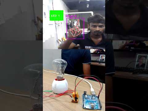 Python opencv project using Arduino! 🚀 #arduino #python #opencv #computervision #shorts