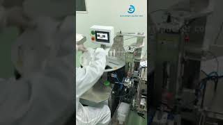 Semi autoamtic cosmetic facial mask rotary manual feeding inerting folding sealing bag packaging mac