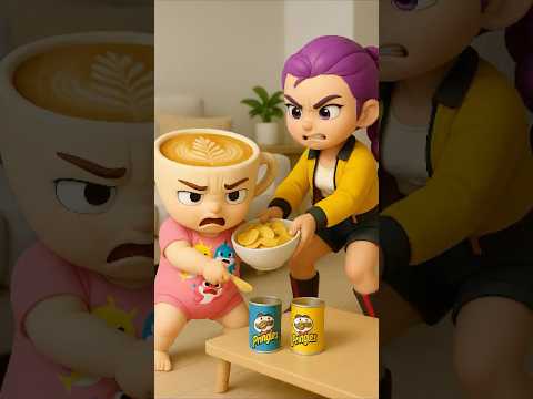 RUMI STEALS SNACKS: CAPPUCCINO'S CHIP TRAP! 🤯