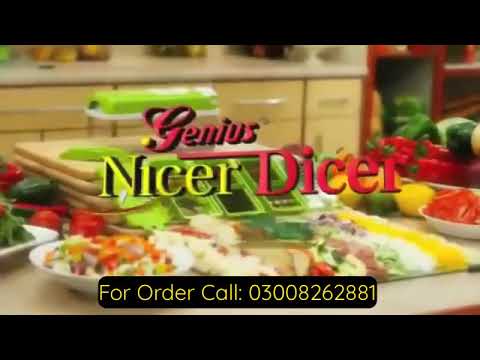 Nicer Dicer Plus - Kitchen Expert - Nicer Dicer Salad Chef 14 Pieces Set  - Biginshop Pakistan