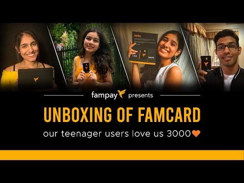 Unboxing FamCard by GenZ | India’s first numberless card by FamPay