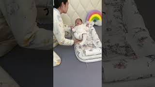 Bed for Baby with Towel and Pillow.. for good sleeping #baby #bed #towel #baby sleep