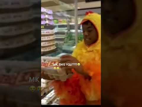 MK trolling ppl as a chicken #zombies4 #mekonnenknife #prank #chicken #australia