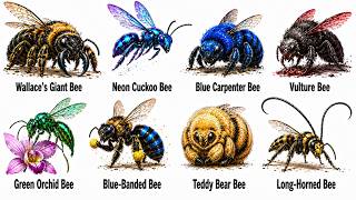 Every BIZARRE Bee Species Explained in 8 Minutes