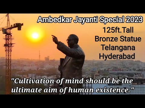 125ft Bronze Statue at Hyderabad Ambedkar Jayanti Special #bhimarmy #bhimjayanti132 #ambedkar