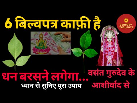 6 बिल्वपत्र काफ़ी है इतना धन बरसने लगेगा कि संभाल नहीं पाओगे | वसंत विजय जी महाराज बेलपत्र के फायदे