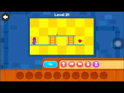 Chomp the fruits | Sequences | level 1 to 45 by Kidlo Coding