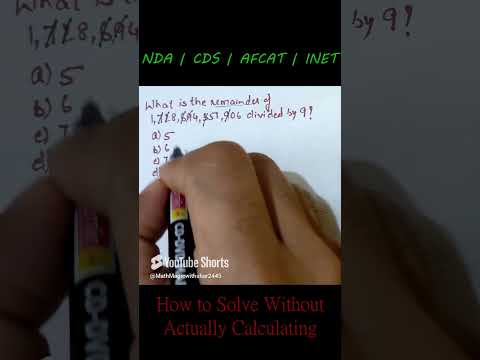 Common Divisibility Problem | Simple Approach | NDA | CDS | AFCAT. #maths #mathproblem #exam