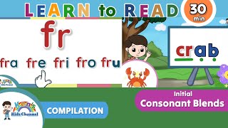 CONSONANT BLENDS | Words with Initial Consonant Blends | ENGLISH READING LESSON FOR KIDS 
