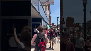 Protesters outside Sen. Susan Collins office in Biddeford