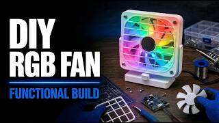 DIY RGB Desk Fan with Speed Controller | 3D Printed Maker Project
