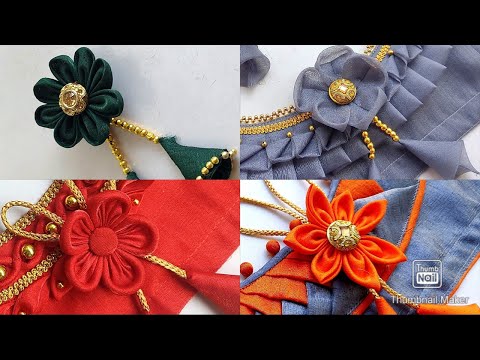 Beautiful flower design| Fabric flower design|How to make fabric flower|बचे हुए कपड़े से बनाए flower