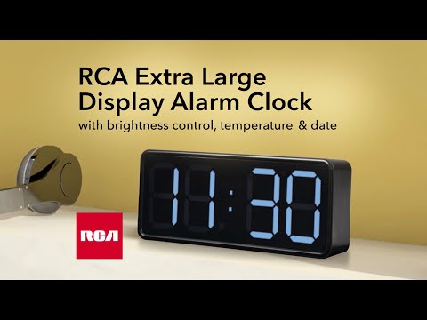RCA RCD1000UBKA Large Display Clock