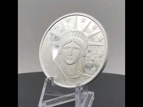 Lady Liberty 1oz Silver Round by Silvertowne Mint #silver #bullion #silverstacking