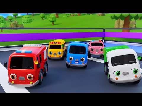 Slide Colors with Learn Vegetables Song and Bus | Nursery Rhymes & Kids Songs - Baby Car Songs TV