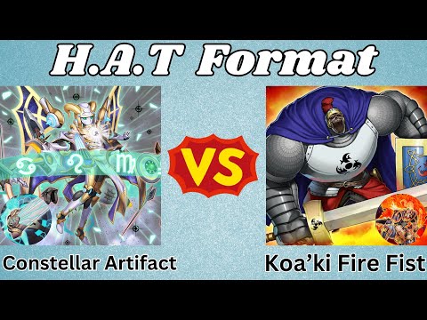 Constellar Artifact Vs Koa'ki Meiru Fire Fist! | HAT Format Replay Review! | (2014 Yu-Gi-Oh! WCQ)