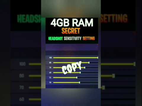 🔴Note= 4GB Sencivity Settin💍💅#freefire #shorts #viral #funny #comedy #gaming #music #song #memes