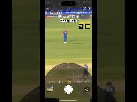 iPhone 15 pro zoom at 15x in stadium 🔥😮 #iphonezoom #ipl #shorts