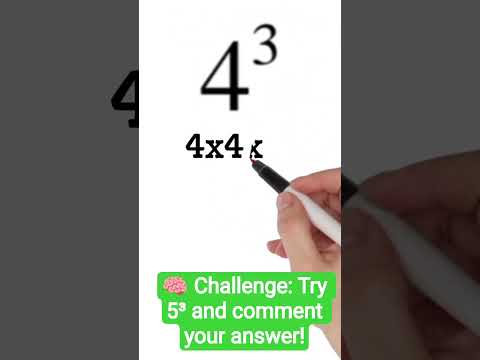 What is 4³? 🤔 | Power Trick in Seconds!  #maths #PowerOfNumbers  #ExponentsTrick  #MathShorts