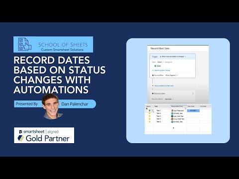 Record Dates Based on Status Changes with Smartsheet Automations | Smartsheet Tutorial