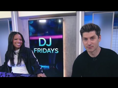 PIX11's Ben Aaron gives shoutouts with DJ Goldie Harris