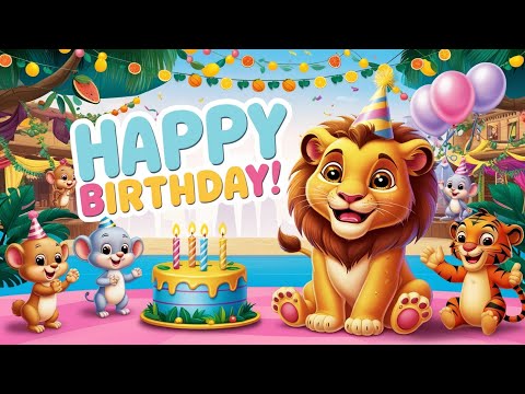 Happy Birthday Song for Kids 🎂 | Sing Along Nursery Rhyme & Celebration Fun
