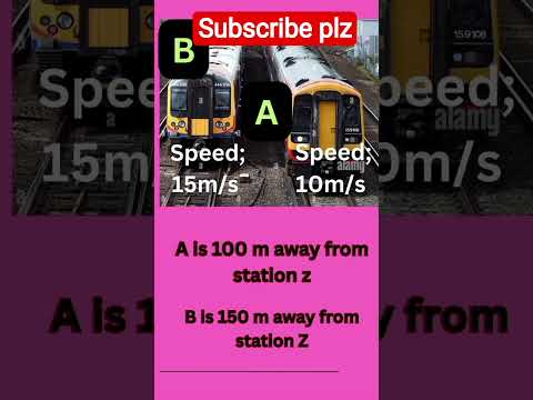 Train A vs Train B — Guess Who Wins!#mathsshorts #mathstricks #speedanddistance
