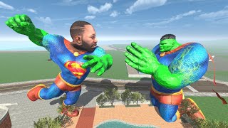 Franklin vs Giant Hulk Superman – INDIAN BIKE DRIVING 3D