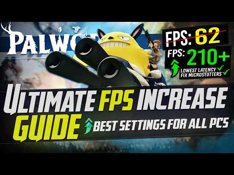 🔧 PALWORLD: Dramatically increase performance / FPS with any setup! 📈✅