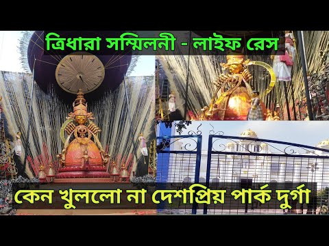 Tridhara sammilani durga puja 2022 || Kolkata Durga puja|| Desopriyo Park durga puja 2022