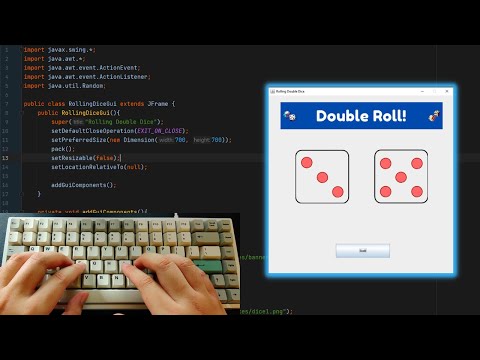 ASMR Programming - Random Dice Game - Java Swing Tutorial