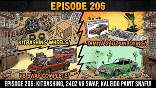 Ep. 206: How To Kitbash Wheels, 240Z Tamiya Unboxing, 400 Small Block in an Opel GT, Kaliedo Snafu