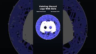 Painting Discord Logo With Balls #simulation #adhd #satisfying