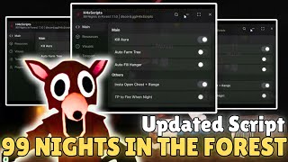 🌲 UPDATED SCRIPT for 99 Nights in the Forest! | Auto Farm, ESP, Kill Aura, TP & More (2025 Keyless)